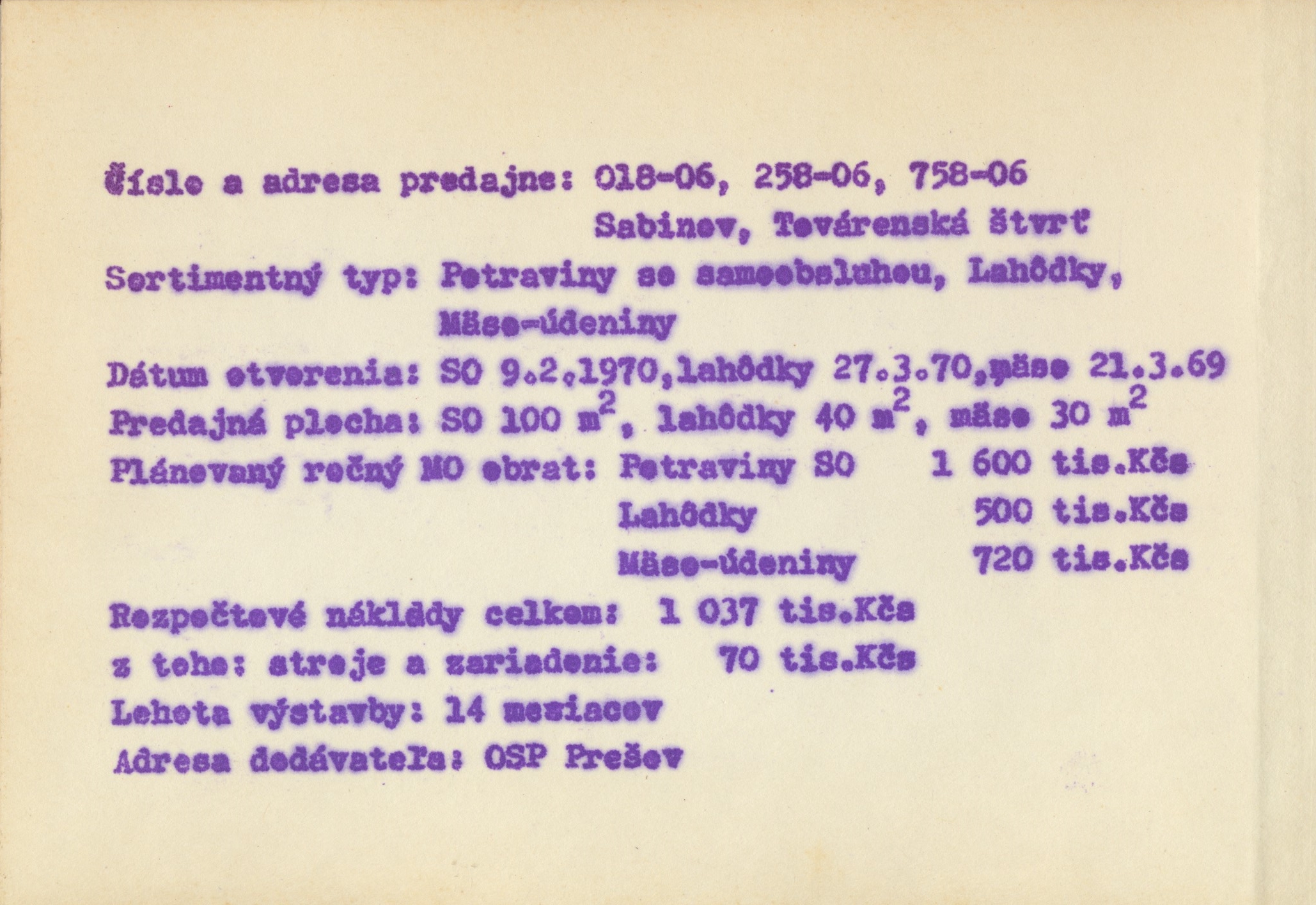 Katalog 1970 Košice: Zemplínska Šírava
